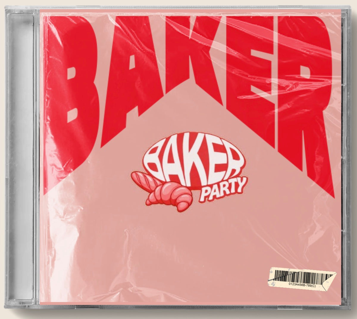 Visuel Baker Party – pochette rose et rouge du collectif
